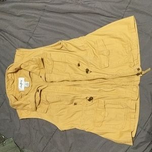 Daytrip mustard zip up vest